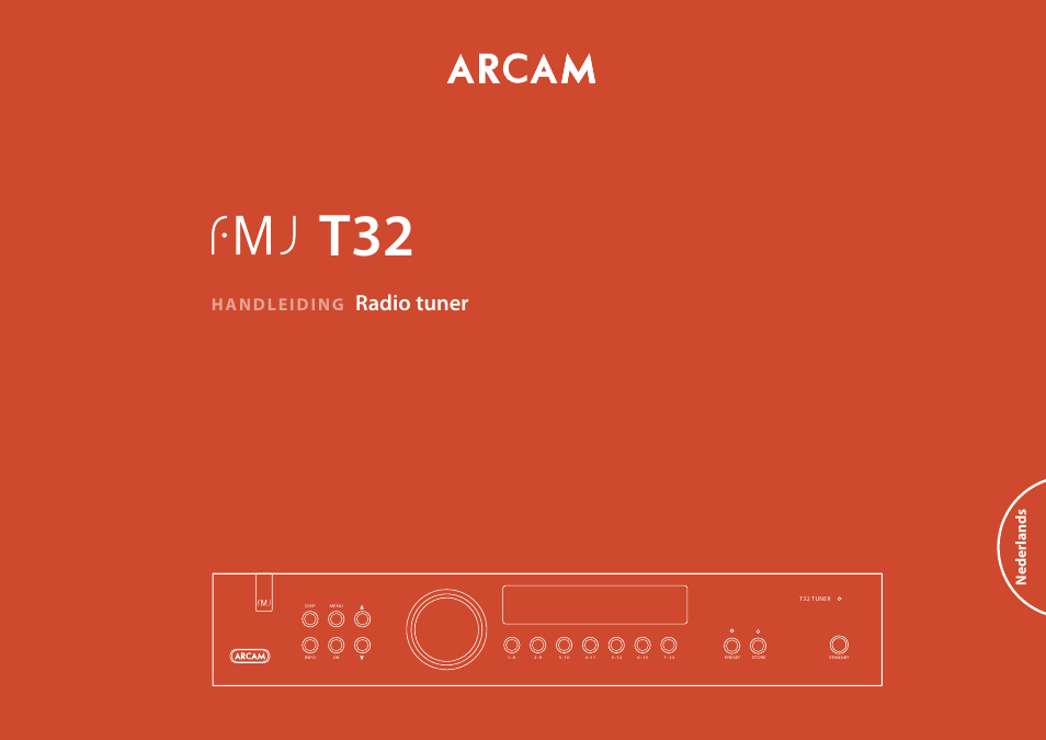Radio tuner, Handleiding, Neder lands | Arcam Manuel Tuner radio T32 User Manual | Page 55 / 72