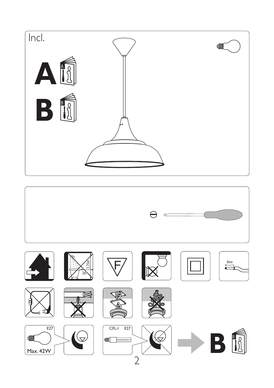 Ab i | Philips myLiving Suspension User Manual | Page 2 / 4