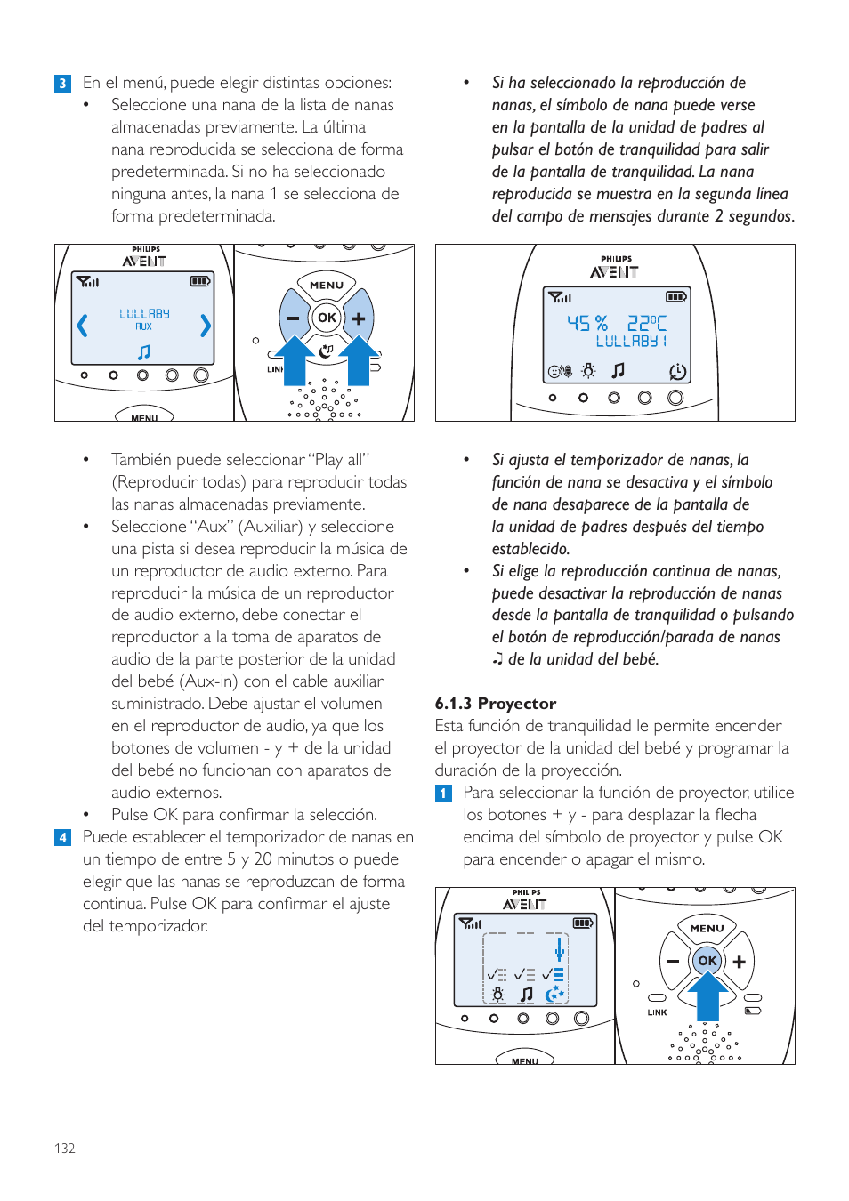 Philips AVENT Écoute-bébé DECT User Manual | Page 132 / 400