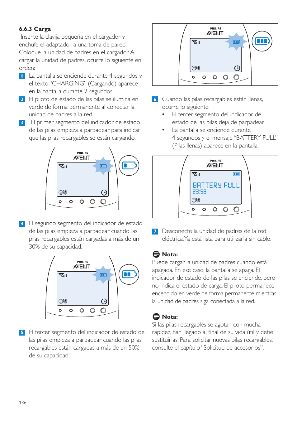 Philips AVENT Écoute-bébé DECT User Manual | Page 136 / 400