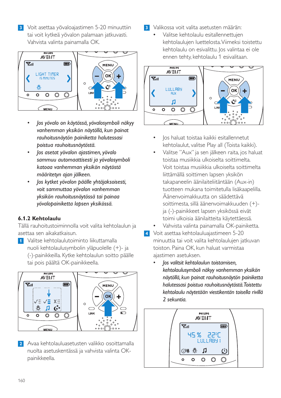 Philips AVENT Écoute-bébé DECT User Manual | Page 160 / 400