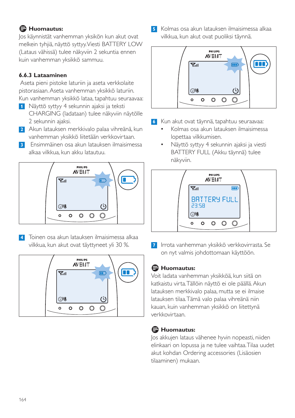 Philips AVENT Écoute-bébé DECT User Manual | Page 164 / 400