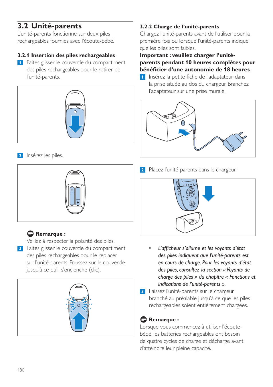 2 unité-parents | Philips AVENT Écoute-bébé DECT User Manual | Page 180 / 400