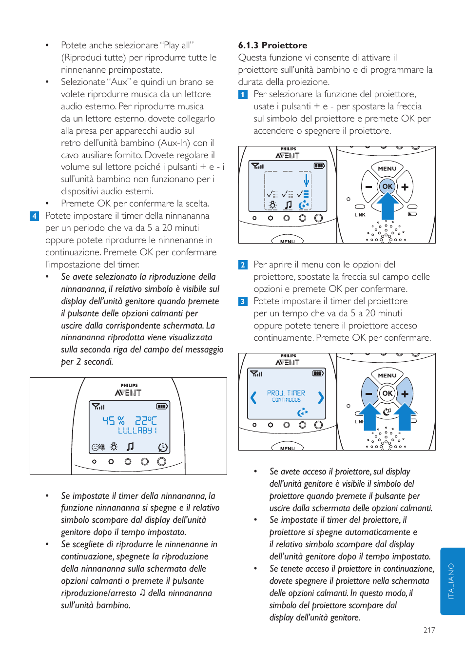 Philips AVENT Écoute-bébé DECT User Manual | Page 217 / 400