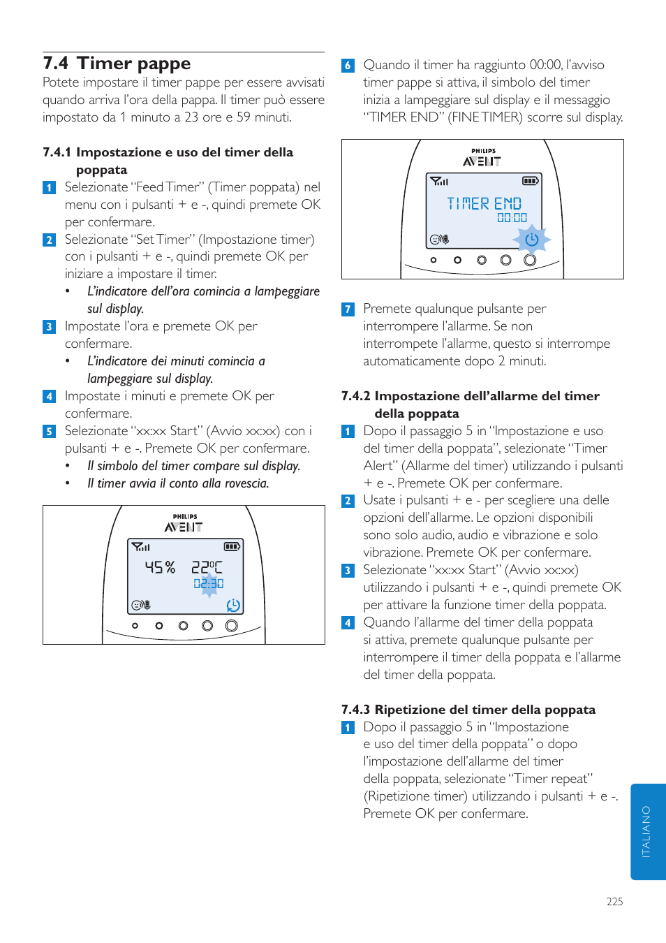 4 timer pappe | Philips AVENT Écoute-bébé DECT User Manual | Page 225 / 400