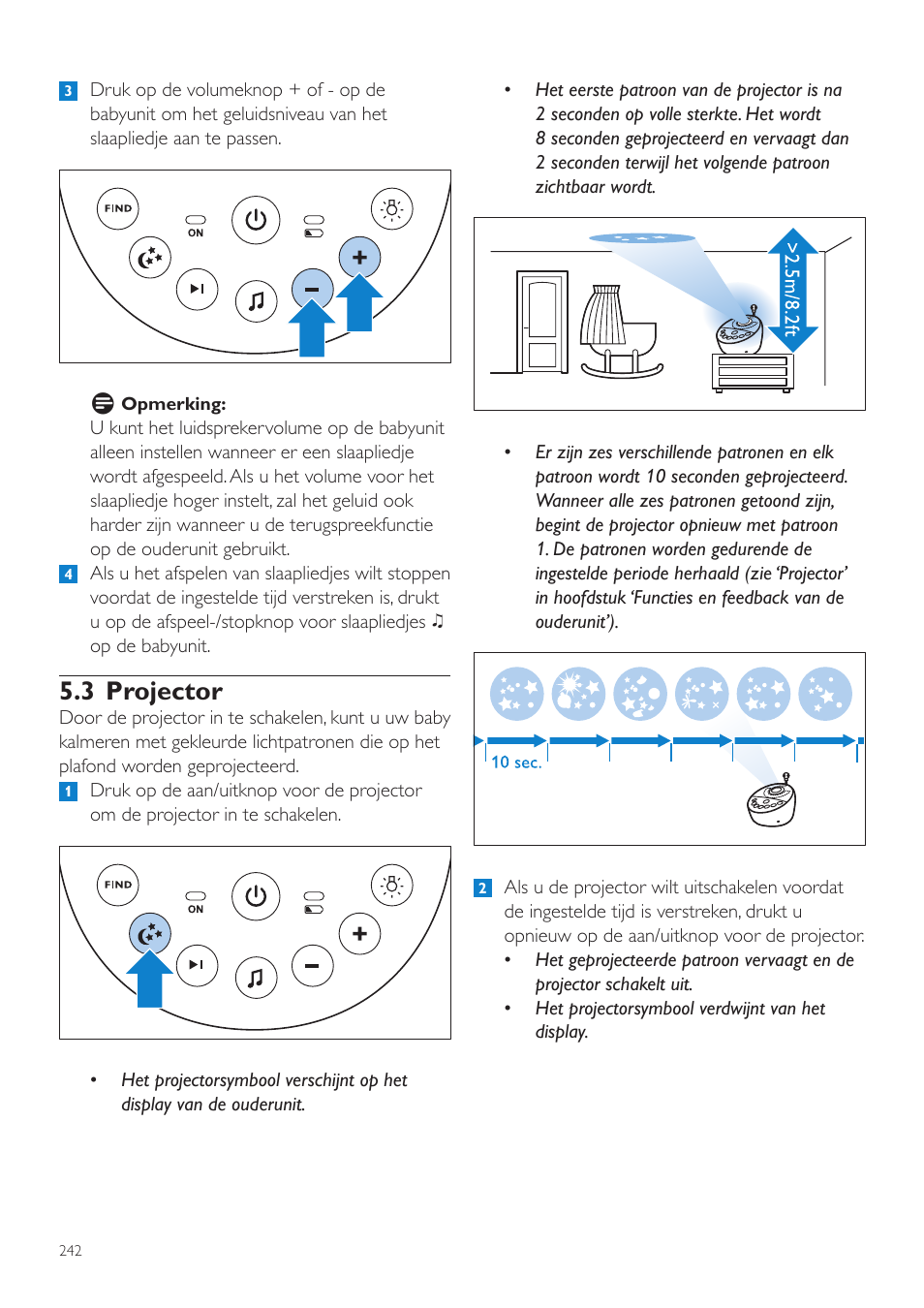 3 projector | Philips AVENT Écoute-bébé DECT User Manual | Page 242 / 400