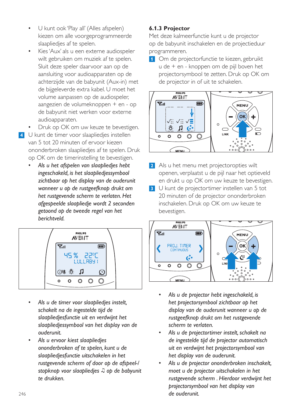 Philips AVENT Écoute-bébé DECT User Manual | Page 246 / 400