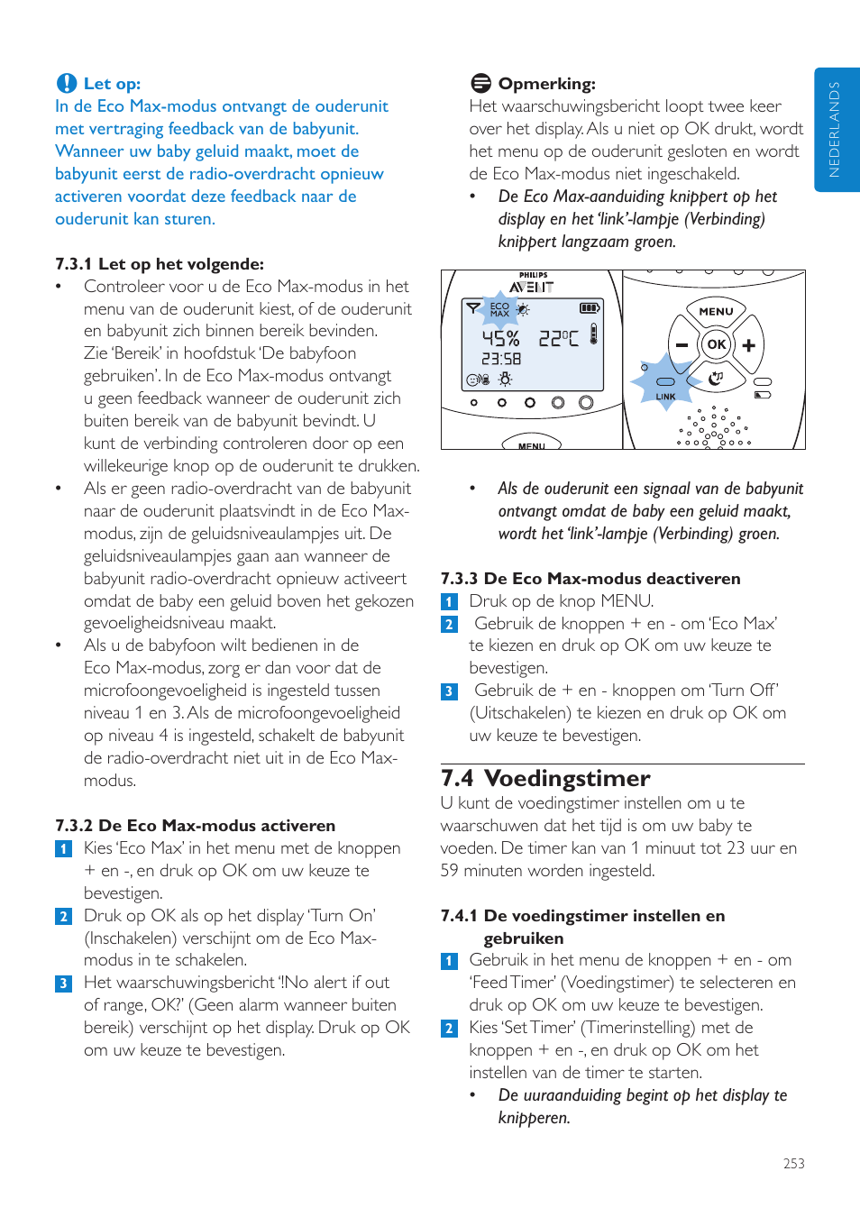 4 voedingstimer | Philips AVENT Écoute-bébé DECT User Manual | Page 253 / 400