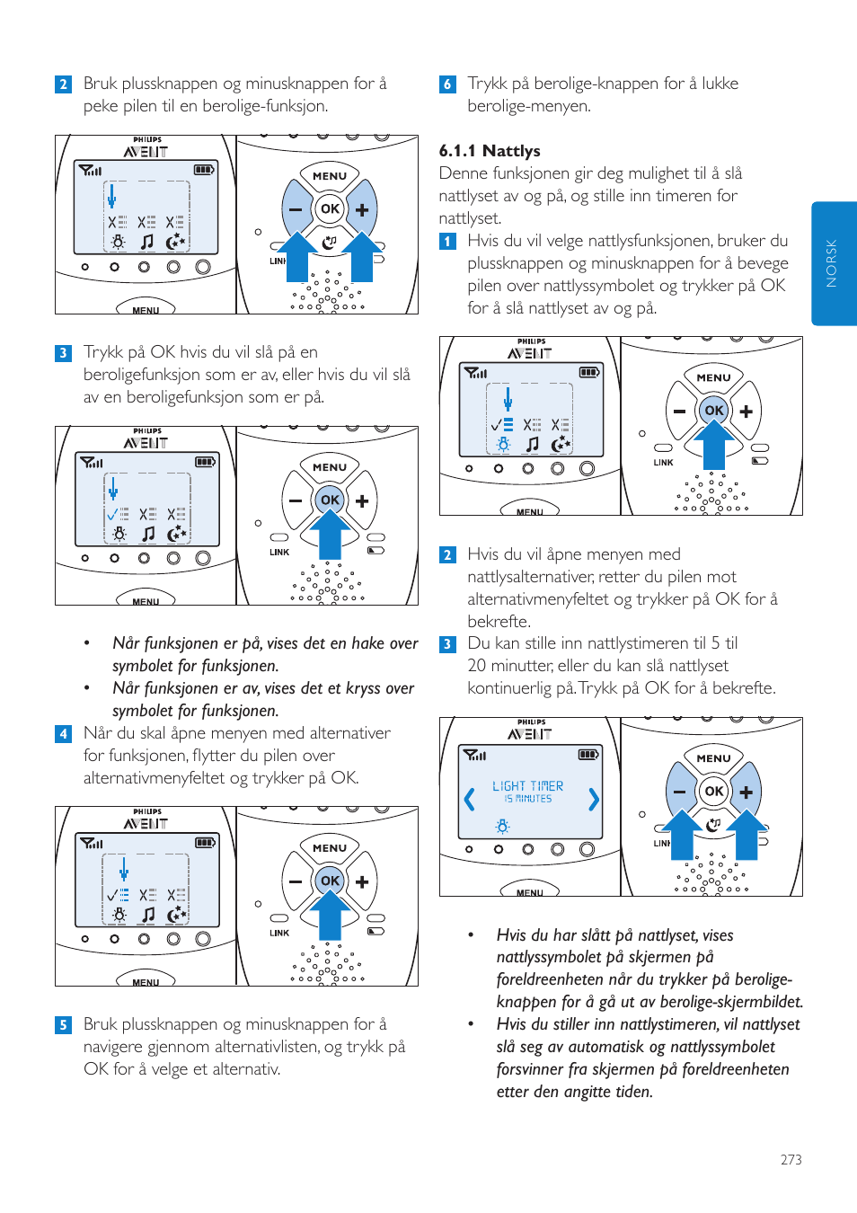 Philips AVENT Écoute-bébé DECT User Manual | Page 273 / 400