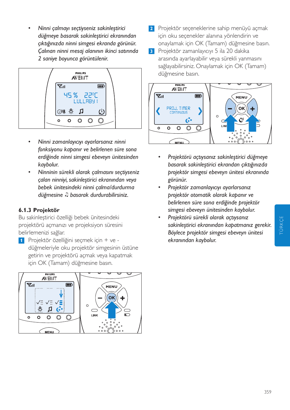 Philips AVENT Écoute-bébé DECT User Manual | Page 359 / 400