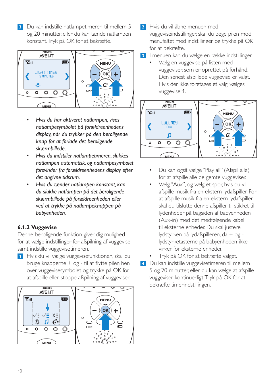 Philips AVENT Écoute-bébé DECT User Manual | Page 40 / 400