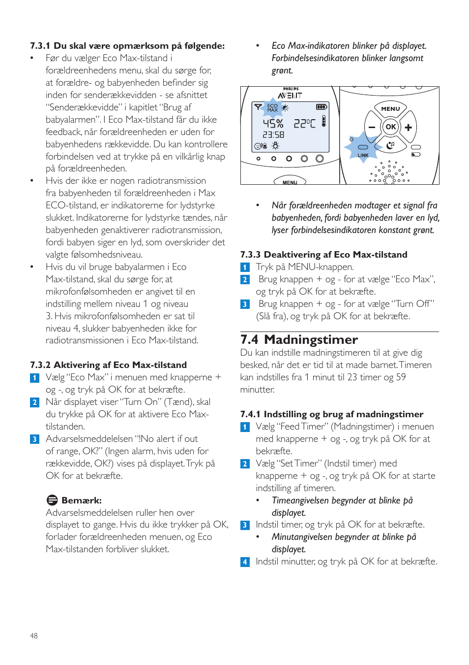 4 madningstimer | Philips AVENT Écoute-bébé DECT User Manual | Page 48 / 400