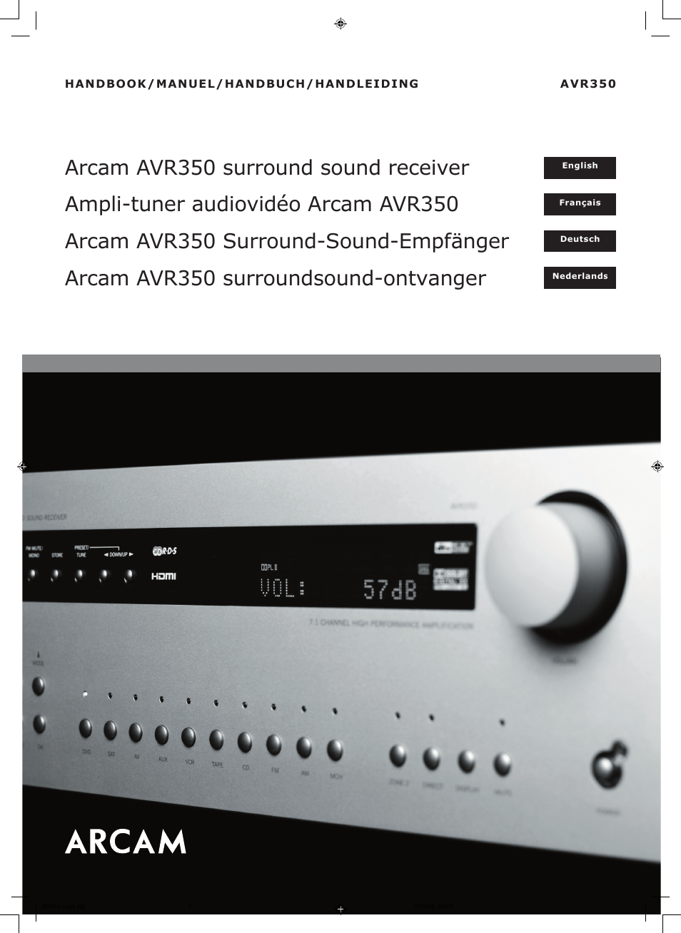 Arcam AVR350 User Manual | 48 pages