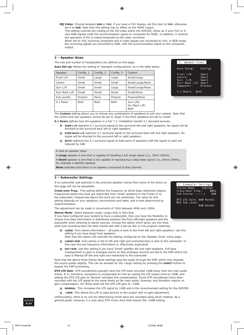 Arcam AVR350 User Manual | Page 14 / 48