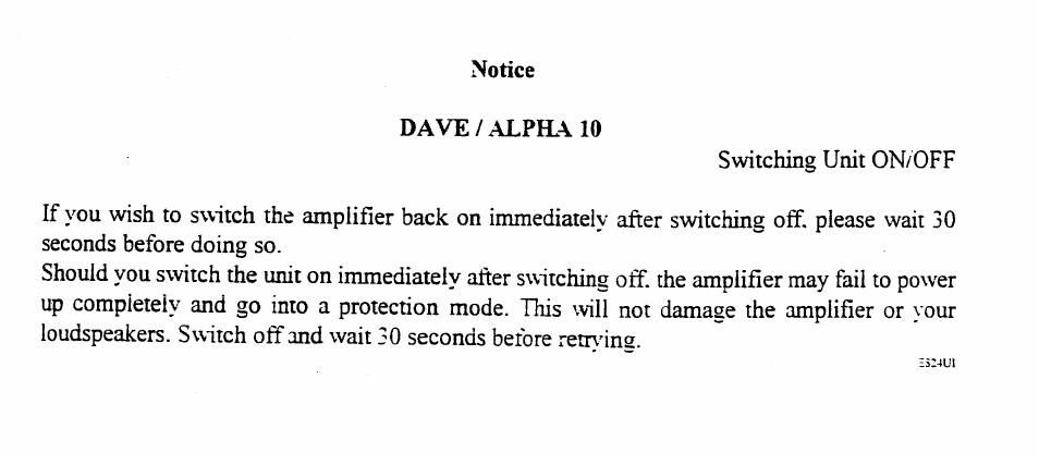 Notice dave / alpha 10 | Arcam Alpha 10/10P User Manual | Page 14 / 14