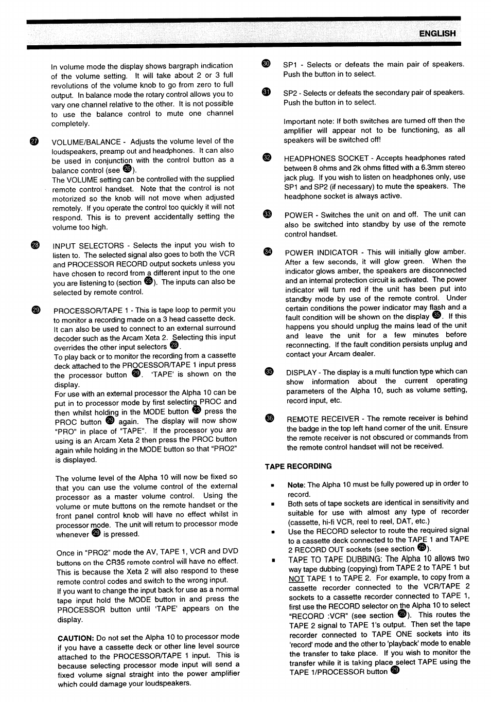 Arcam Alpha 10/10P User Manual | Page 6 / 14