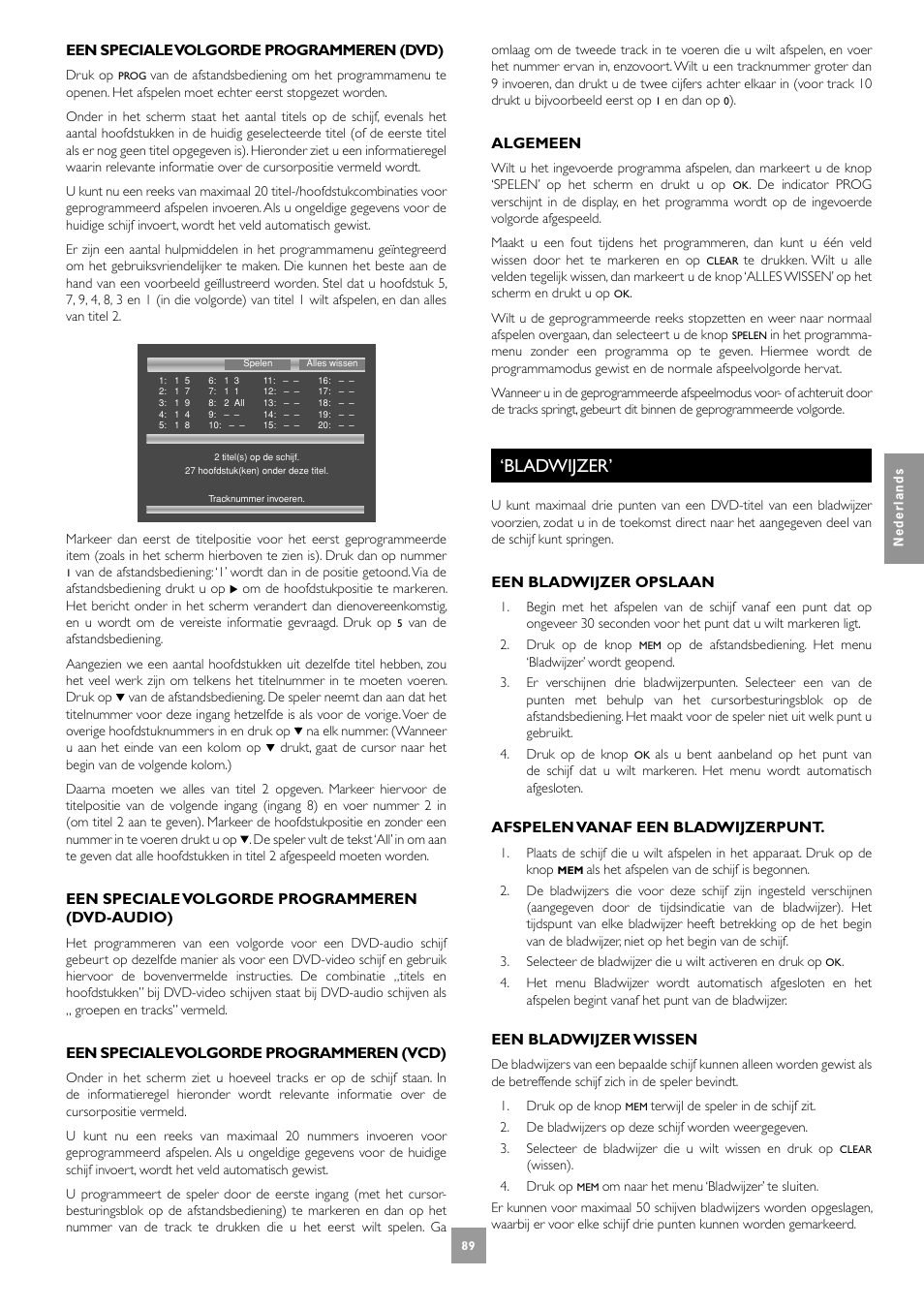 Bladwijzer | Arcam DV27A User Manual | Page 89 / 100