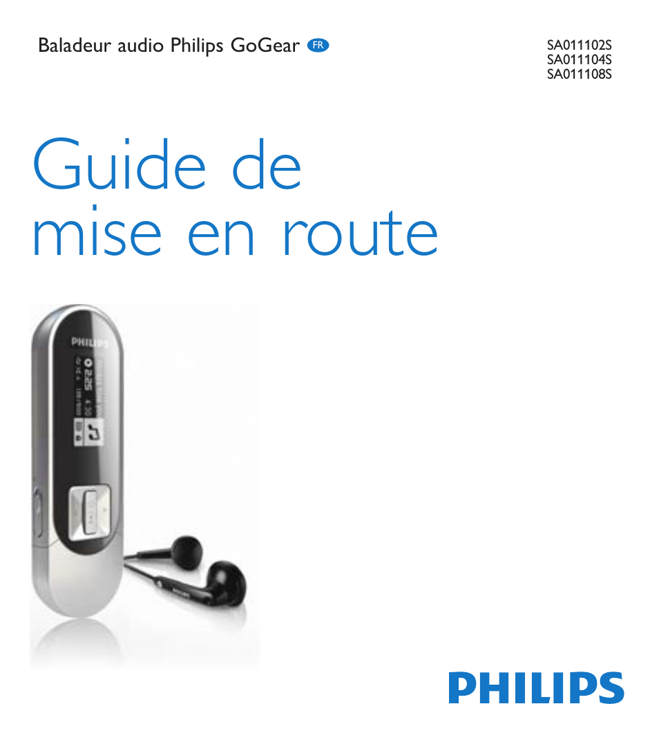 Philips GoGEAR Baladeur MP3 User Manual | 4 pages