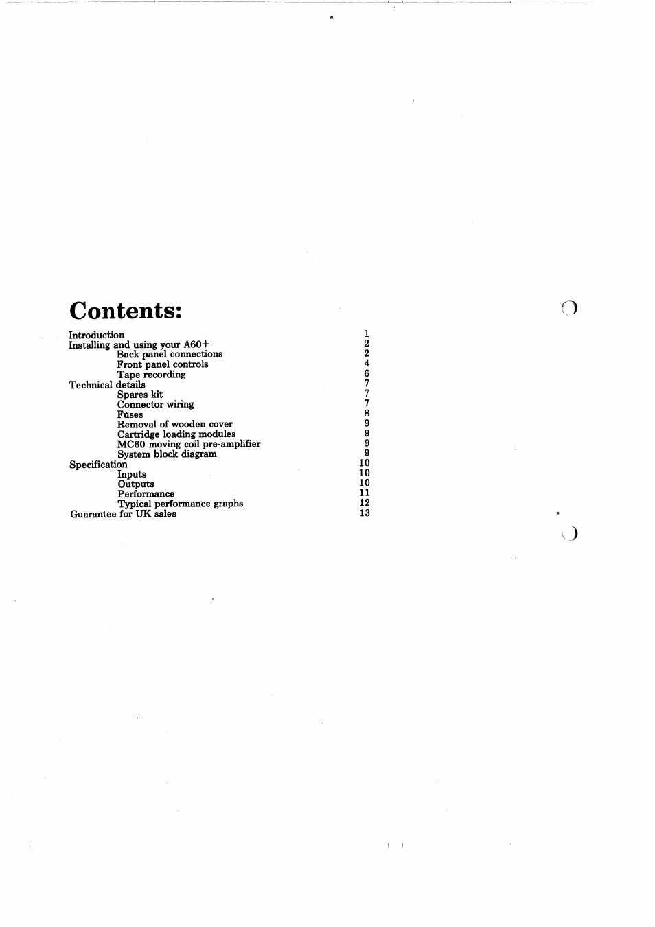 Arcam A60 User Manual | Page 2 / 16