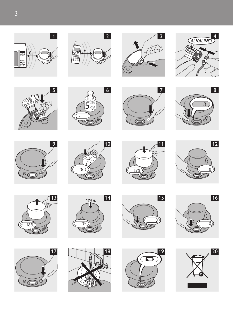 Philips Balance de cuisine User Manual | Page 3 / 82