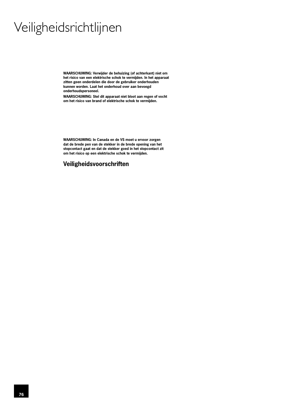 Veiligheidsrichtlijnen, Veiligheidsvoorschriften, Veiligheidsnaleving | 76 veiligheidsnaleving | Arcam DV78 User Manual | Page 76 / 100