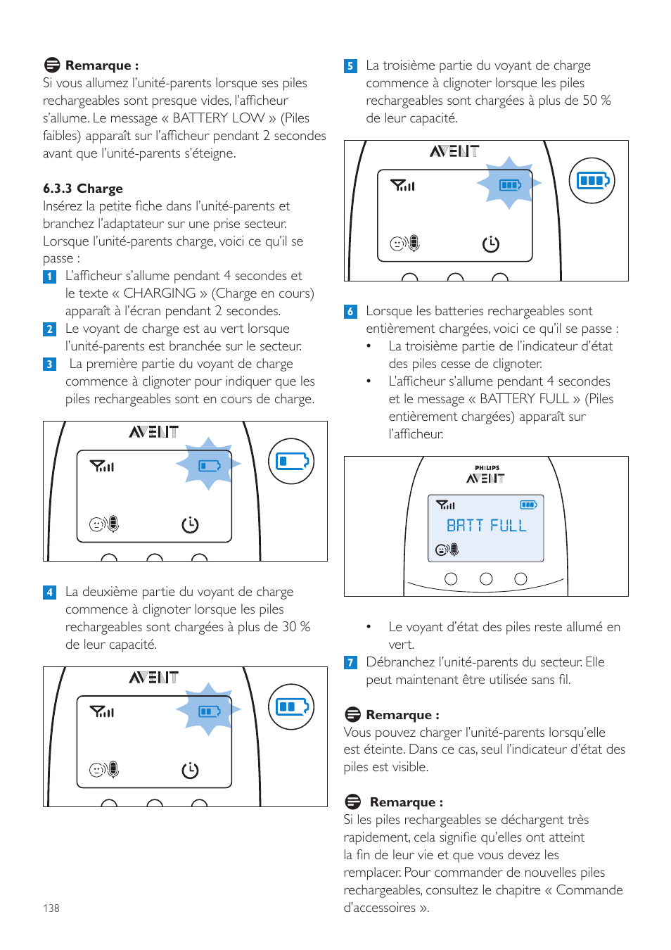 Philips AVENT Écoute-bébé DECT User Manual | Page 138 / 294