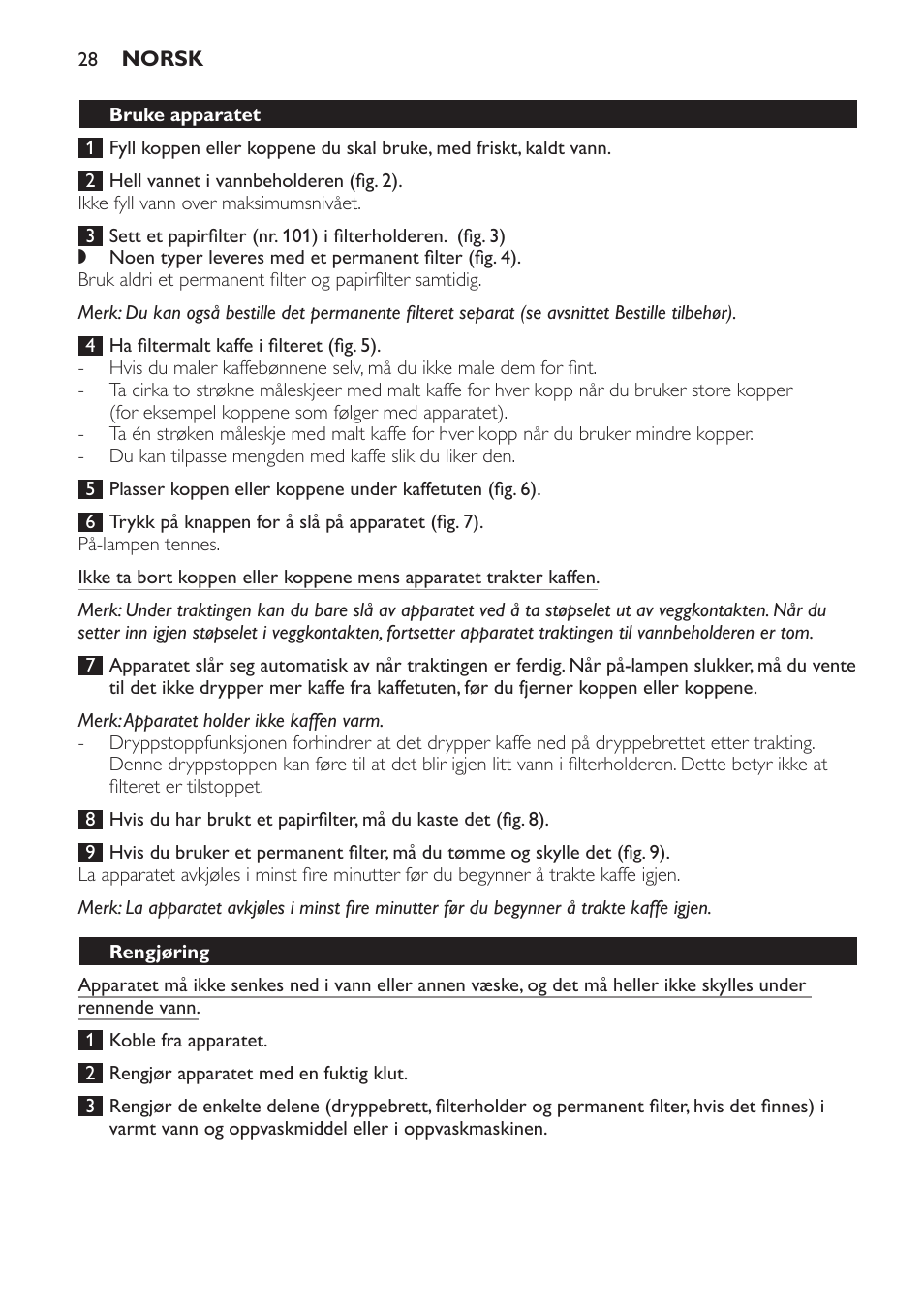 Philips Daily Collection Cafetière une tasse User Manual | Page 28 / 42