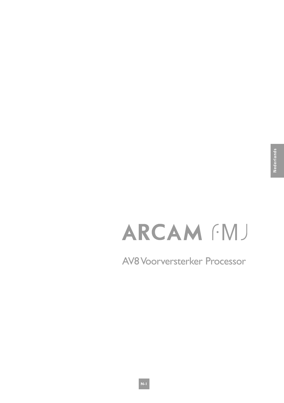 Av8 voorversterker processor | Arcam AV8 User Manual | Page 129 / 176