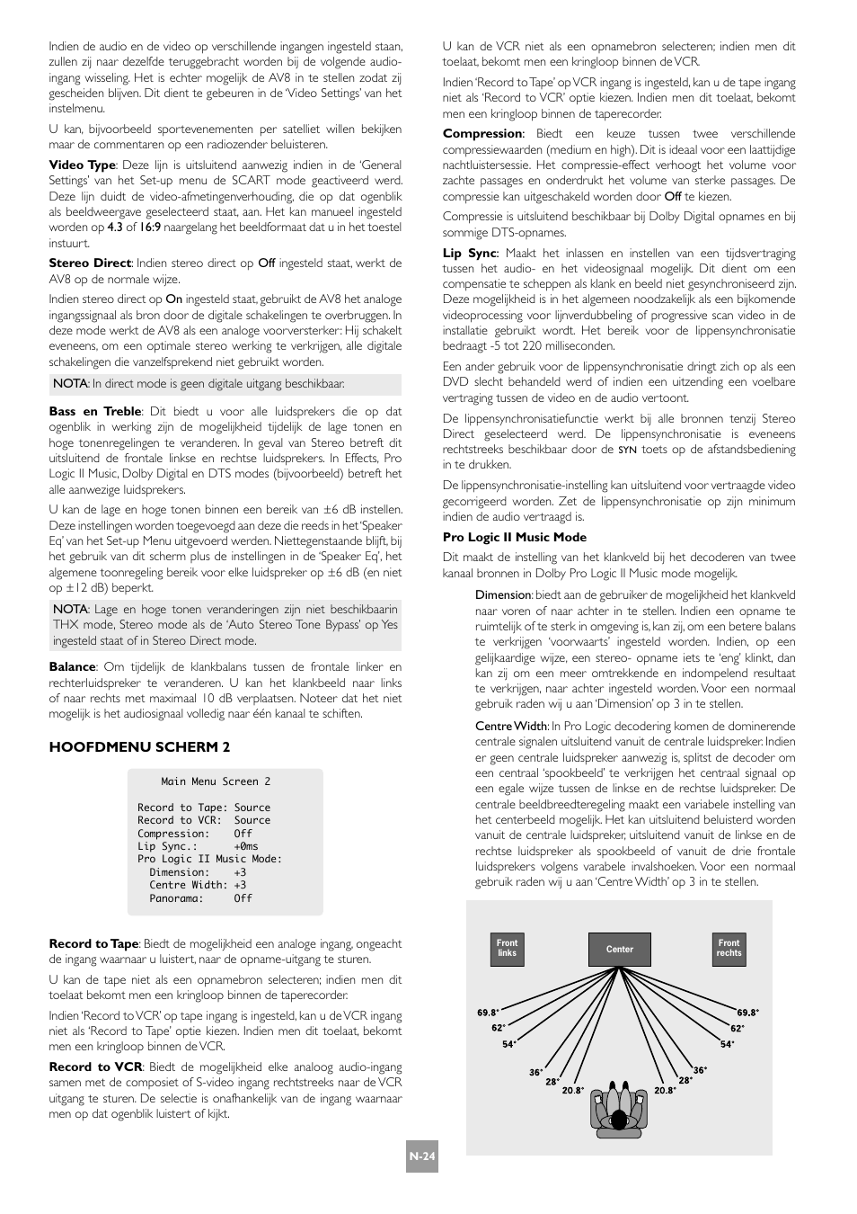 Hoofdmenu scherm 2 | Arcam AV8 User Manual | Page 152 / 176