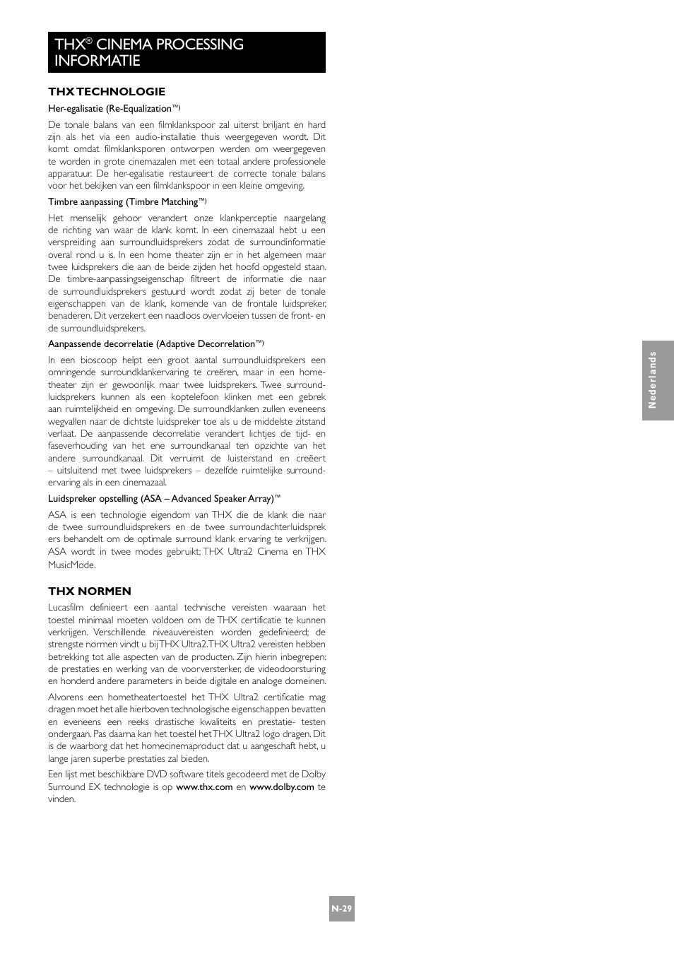 Cinema processing informatie | Arcam AV8 User Manual | Page 157 / 176