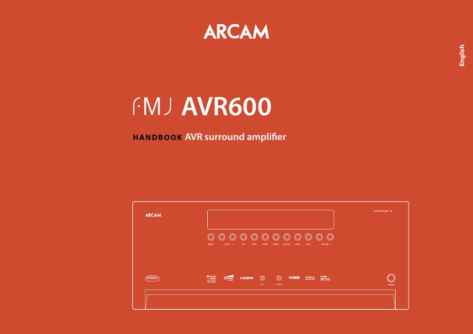 Arcam FMJ AVR600 User Manual | 68 pages