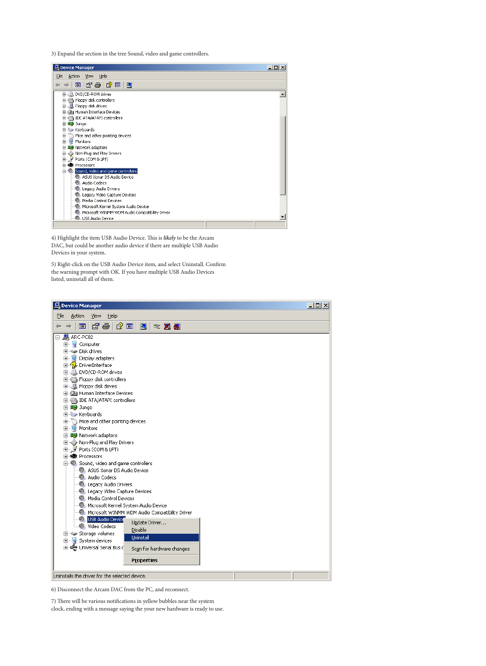 Arcam USB DAC 23425 User Manual | Page 4 / 7