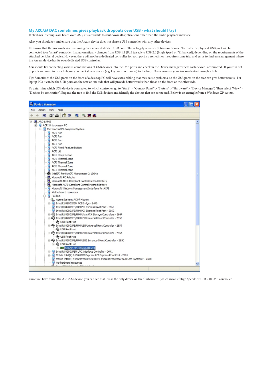 Arcam USB DAC 23425 User Manual | Page 6 / 7