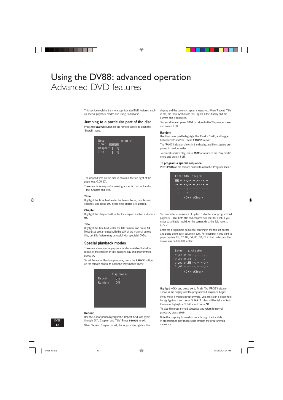 Arcam DVD player DV88 User Manual | Page 12 / 18