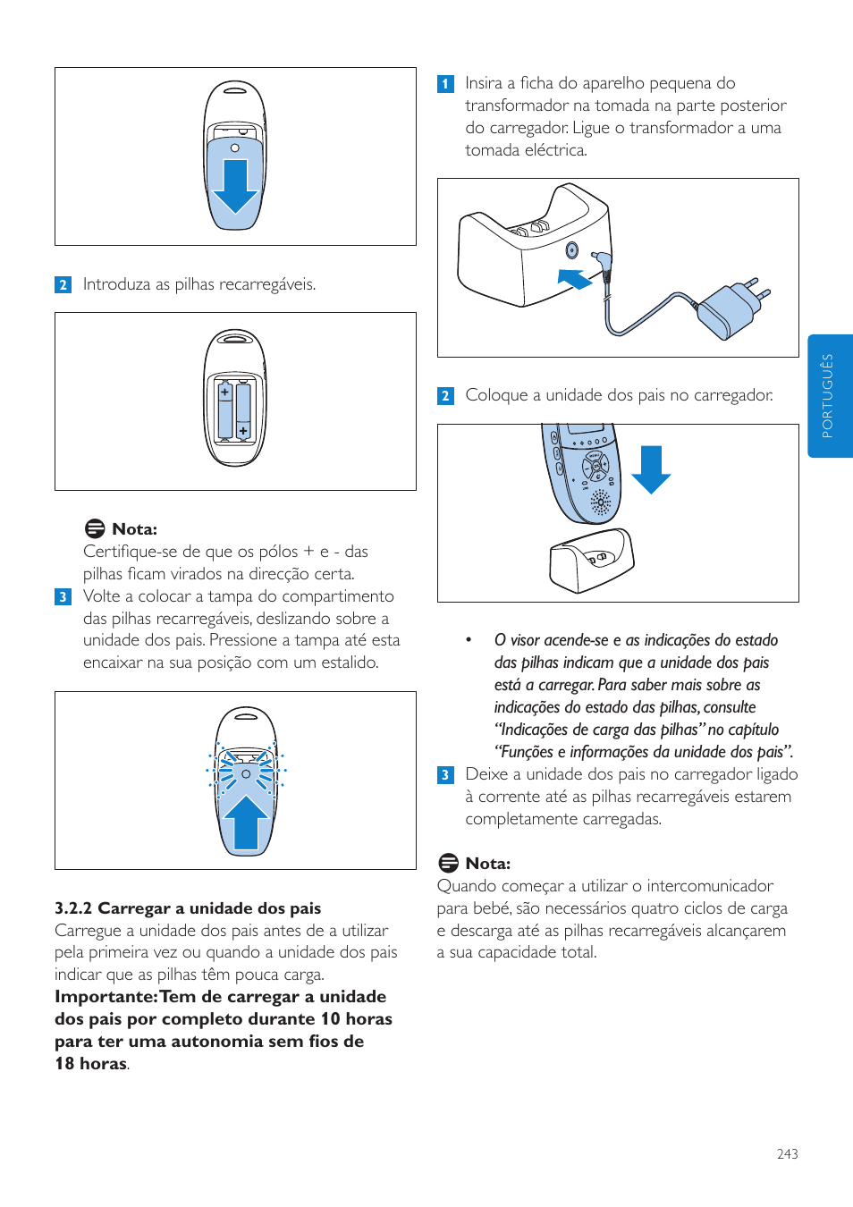 Philips AVENT Écoute-bébé DECT User Manual | Page 243 / 328