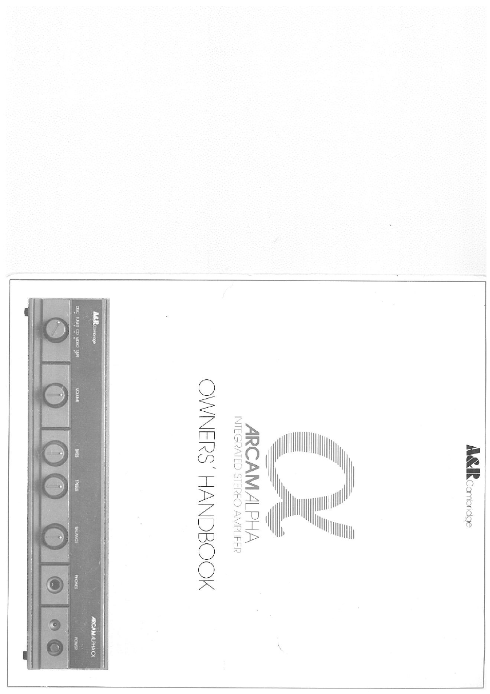 Arcam Alpha Integrated Stereo Amplifier User Manual | 6 pages