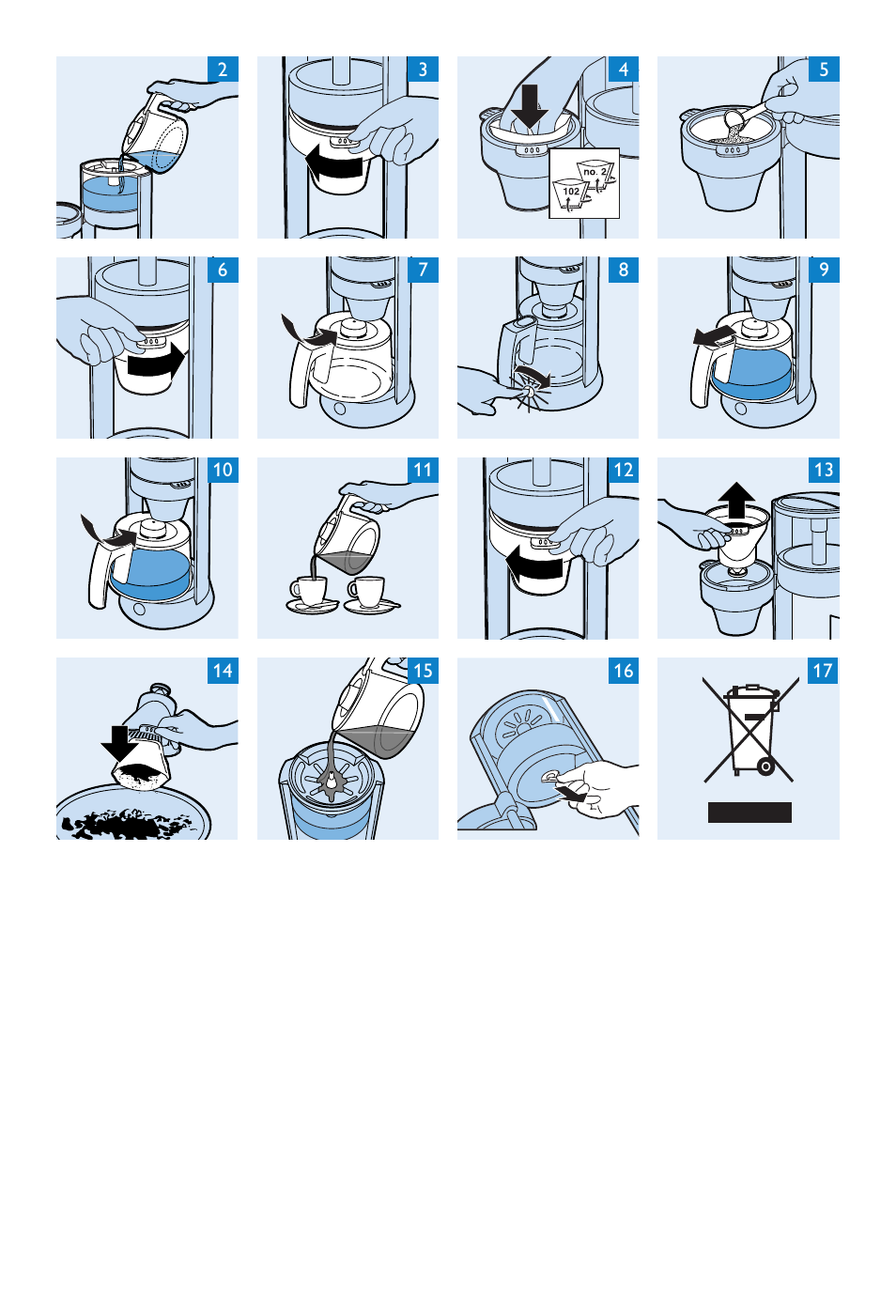 Philips Aluminium Collection Cafetière User Manual | Page 74 / 76