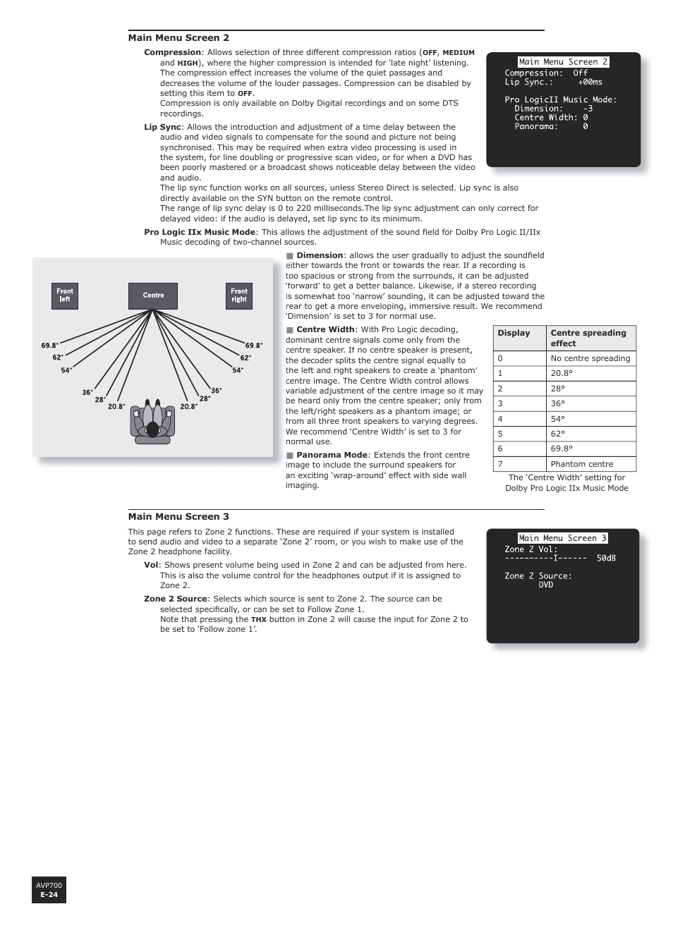 Arcam AVP700 User Manual | Page 24 / 43