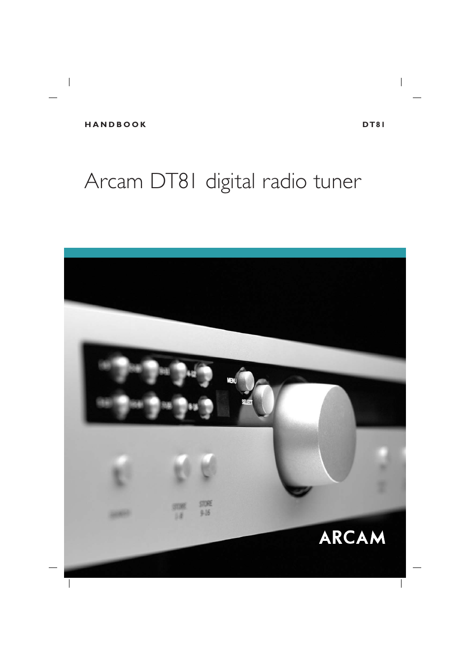 Arcam digital radio tuner DT81 User Manual | 12 pages