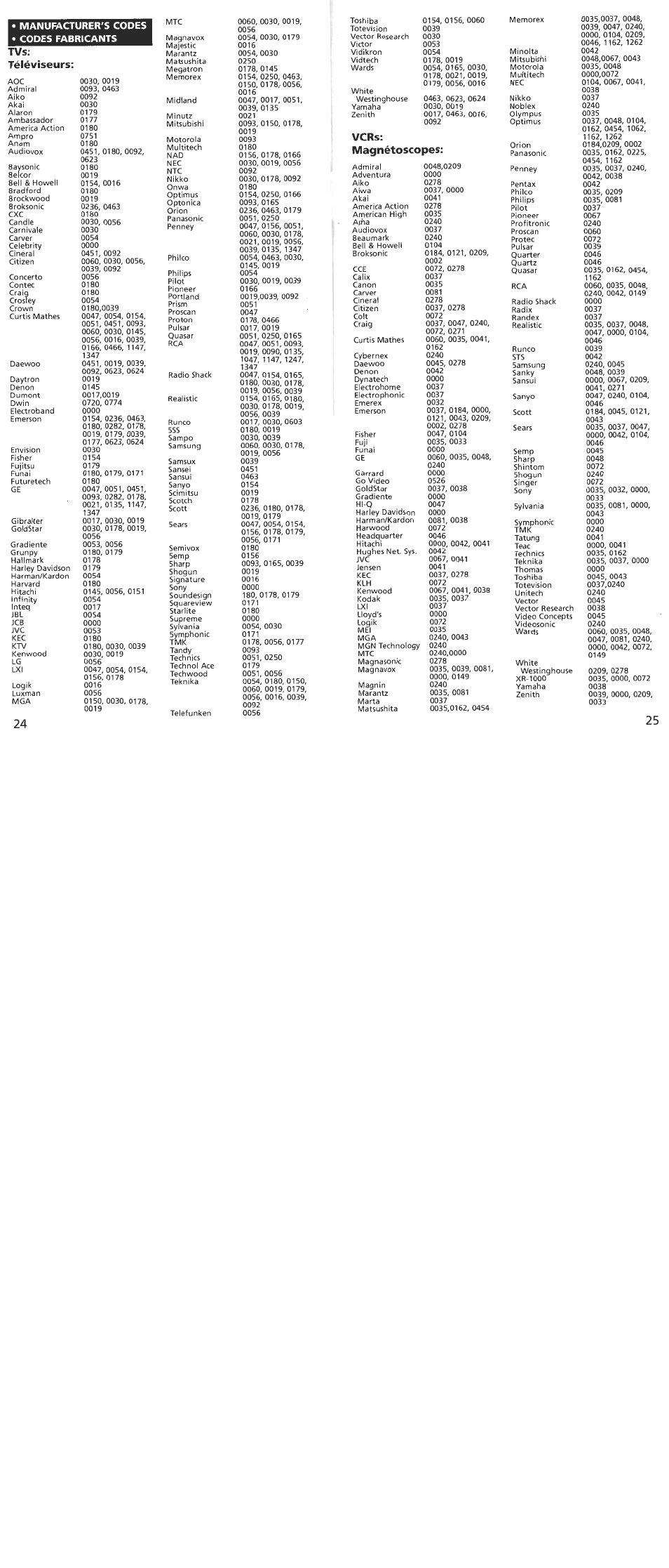Vcrs: magnétoscopes | Arcam CR80 User Manual | Page 8 / 9
