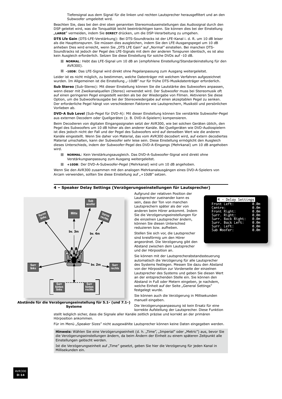 Arcam surround sound receiver AVR300 User Manual | Page 98 / 160