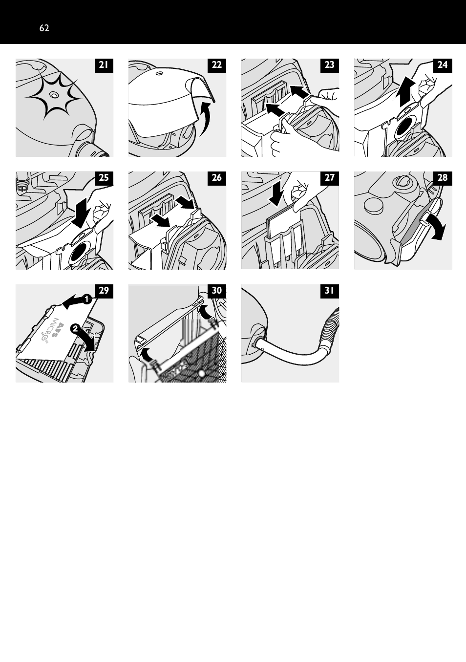 Philips Aspirateur avec sac User Manual | Page 62 / 64