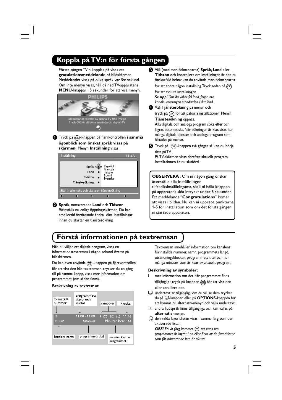 Philips Téléviseur écran plat numérique à écran large User Manual | Page 127 / 144