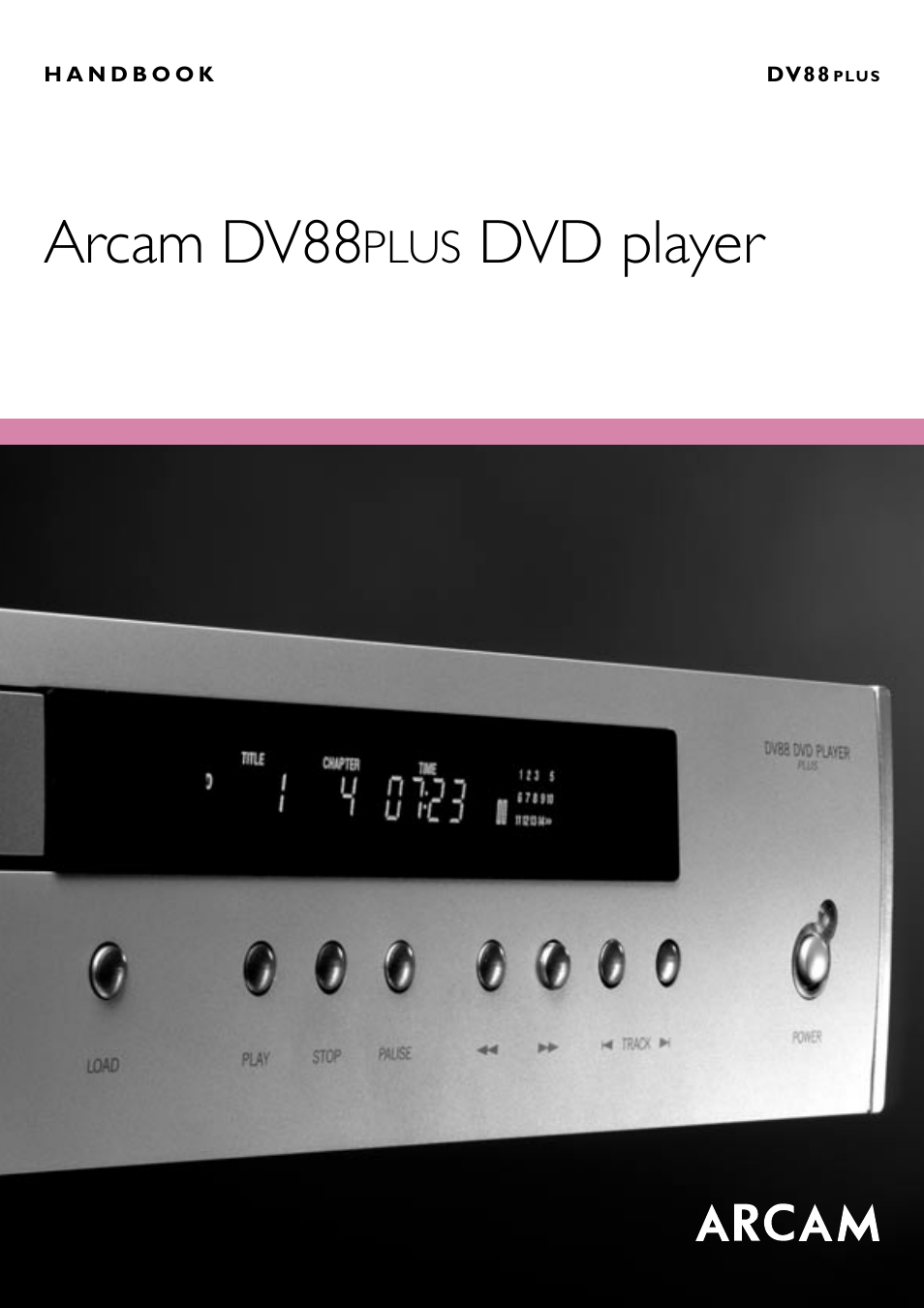 Arcam DV88 User Manual | 20 pages