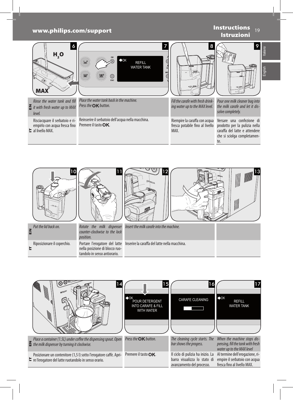 Omax | Philips Saeco Exprelia Evo Machine espresso Super Automatique User Manual | Page 19 / 60