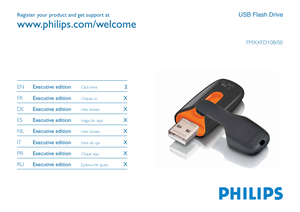 Philips Clé USB User Manual | 10 pages