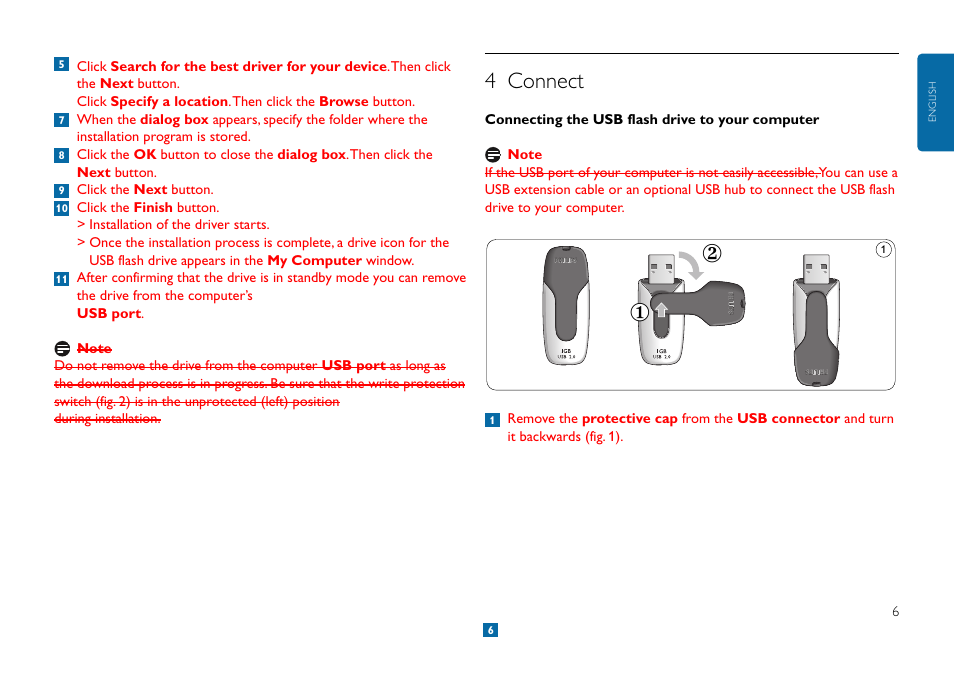 4 connect | Philips Clé USB User Manual | Page 6 / 10