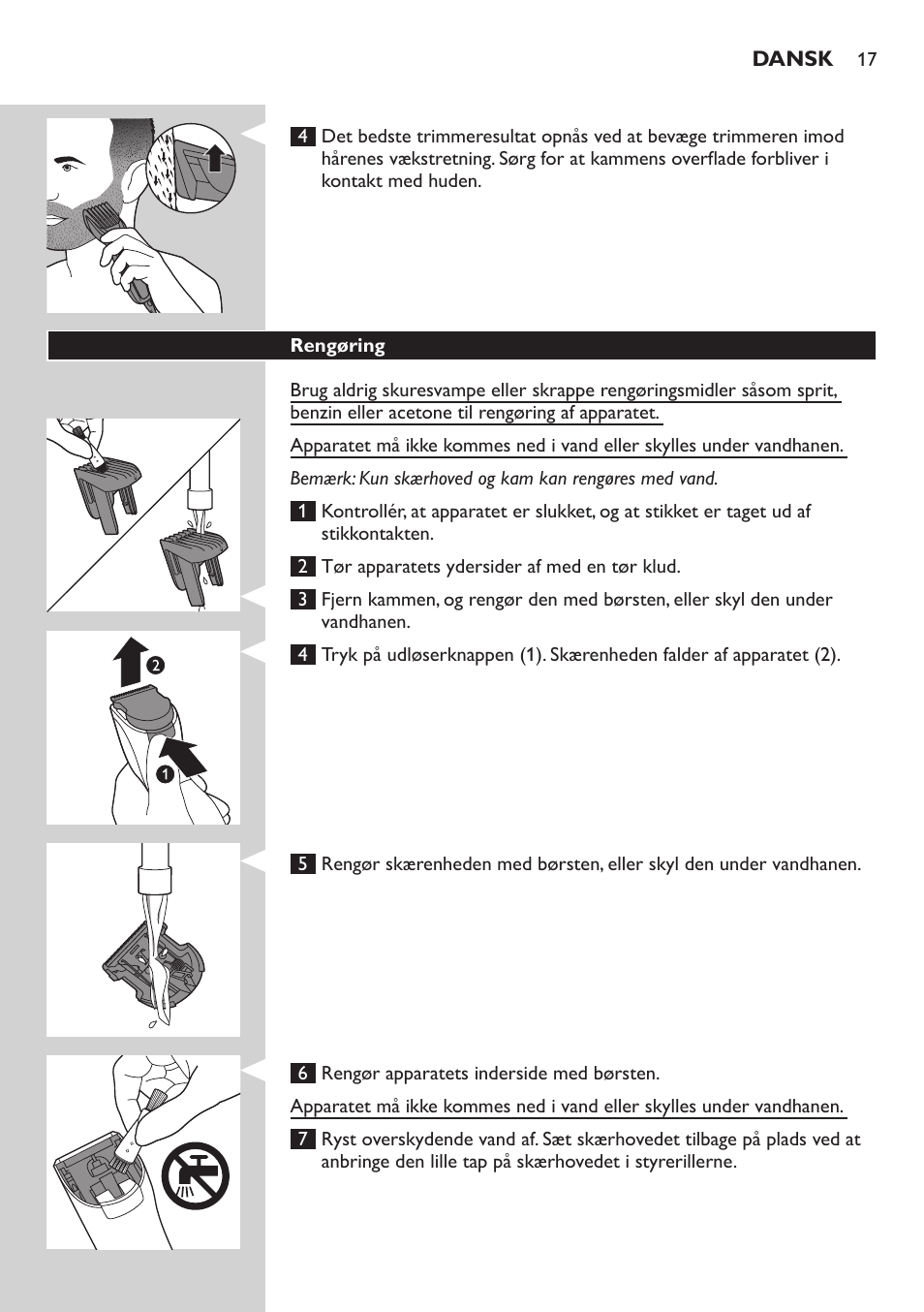 Philips HAIRCLIPPER Series 3000 Tondeuse à cheveux User Manual | Page 17 / 98