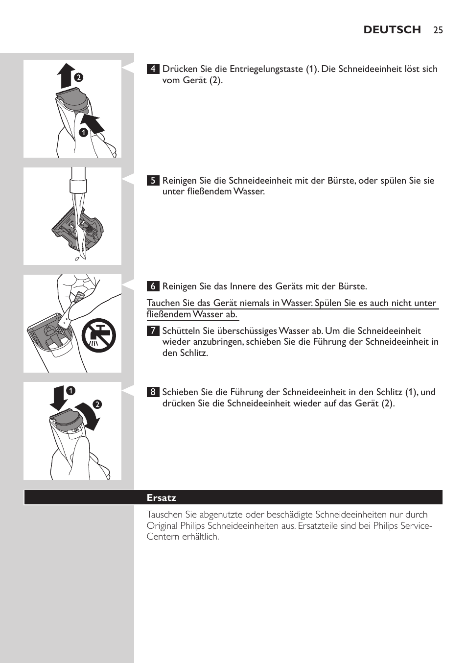 Philips HAIRCLIPPER Series 3000 Tondeuse à cheveux User Manual | Page 25 / 98