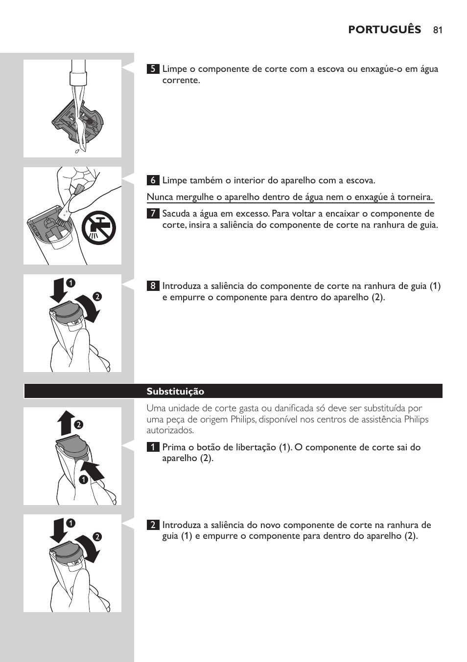 Philips HAIRCLIPPER Series 3000 Tondeuse à cheveux User Manual | Page 81 / 98